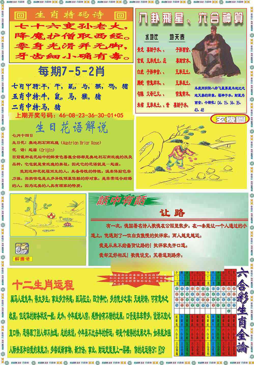 084期九龍马经B(推荐)[图]